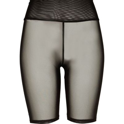 Black mesh cycling shorts