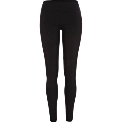 Black and white quilted side panel leggings