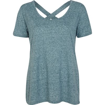 Blue cross back t-shirt