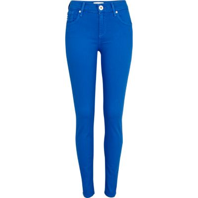 Bright blue Amelie superskinny jeans