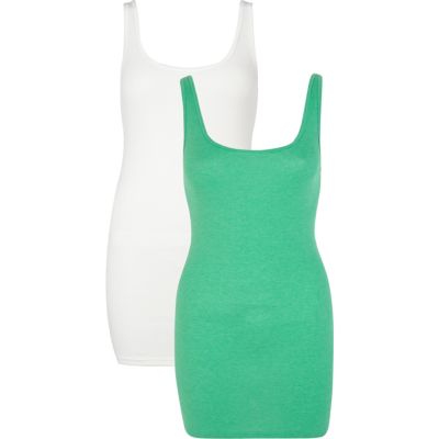 Green and white vest pack