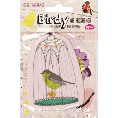 Rose scented birdy car air freshener