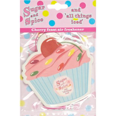 Cherry scented cupcake car air freshener