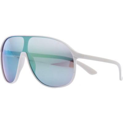 White tinted visor sunglasses 