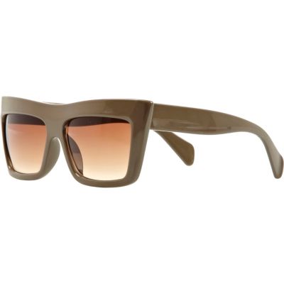 Khaki Jeepers Peepers visor sunglasses