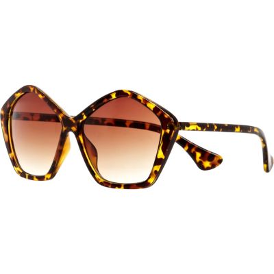 Brown Jeepers Peepers oversized sunglasses
