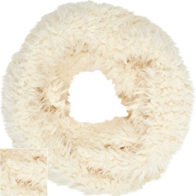 Cream fluffy borg snood