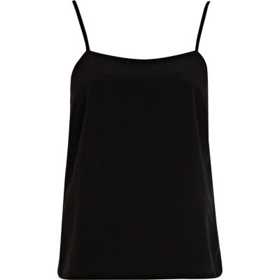 Black cupro cami top