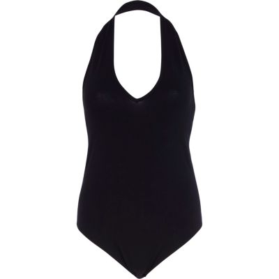 Black halter neck body