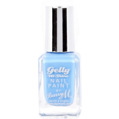 Blue Barry M gelly hi-shine nail varnish