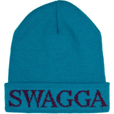 Turquoise swagga beanie hat