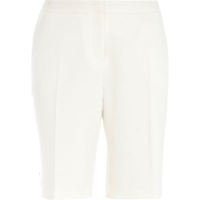 White smart shorts