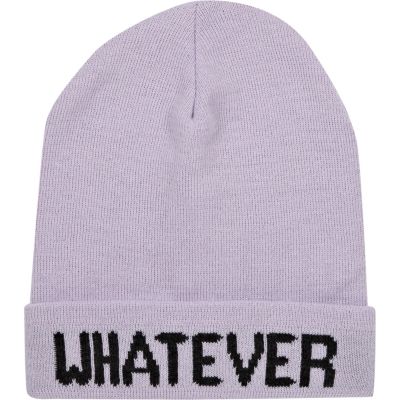Light purple whatever beanie hat