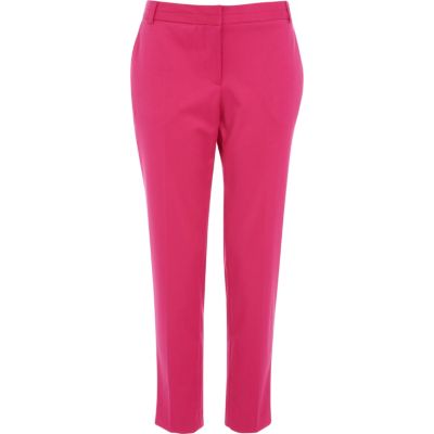 Pink cigarette trousers