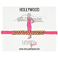 Pink Flash Trash Girl Hollywood bracelet
