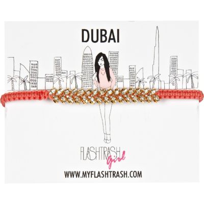 Coral Flash Trash Girl Dubai bracelet