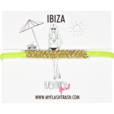 Yellow Flash Trash Girl Ibiza bracelet