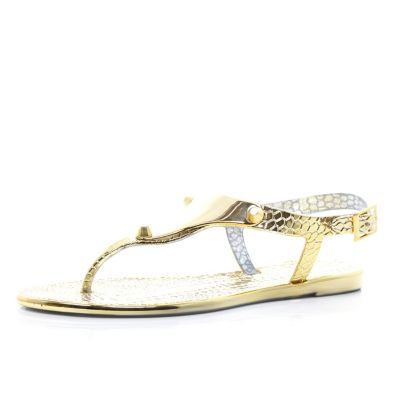 crocs gold sandals