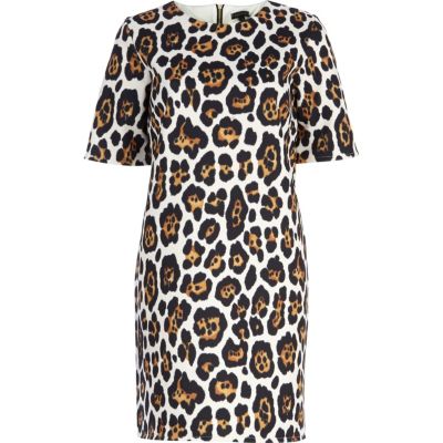 river island yellow leopard print dress