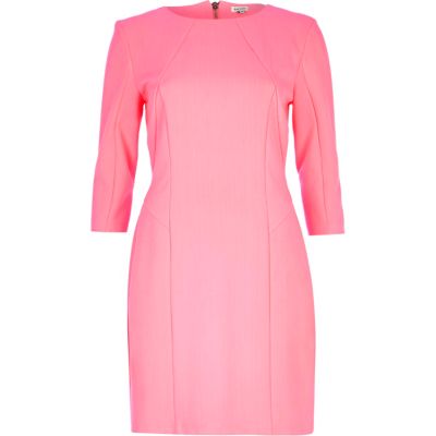 Light pink structured pencil dress