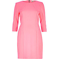 Light pink structured pencil dress