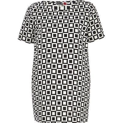Black and white Chelsea Girl check t-shirt