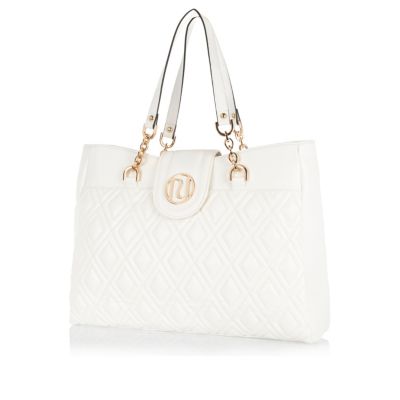 white chain strap bag