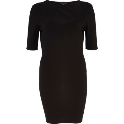 Black sweetheart bodycon dress