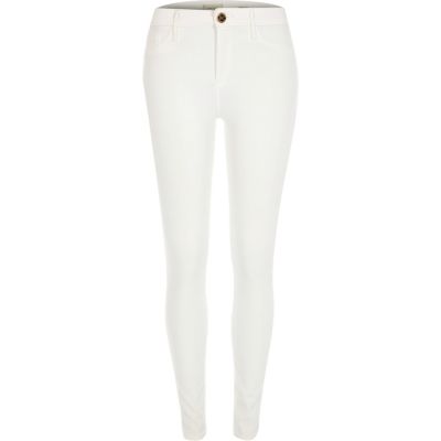 next white jeggings