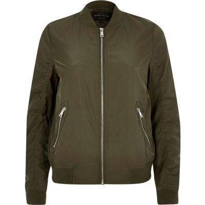 Khaki green bomber jacket bomber jackets coats / jackets women