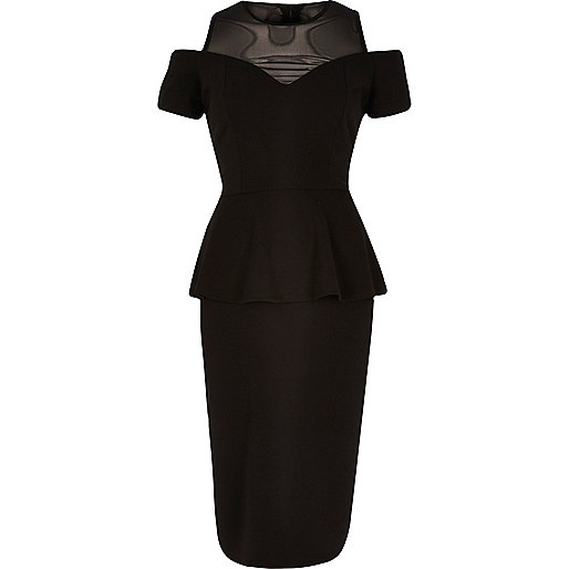 Black peplum dress - dresses - sale - women