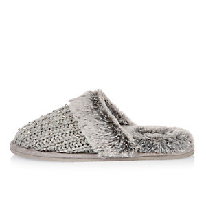 grey river island slippers