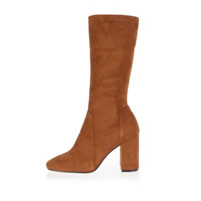 calf high boots no heel