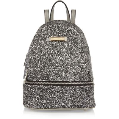 Silver glitter mini backpack backpacks bags / purses women