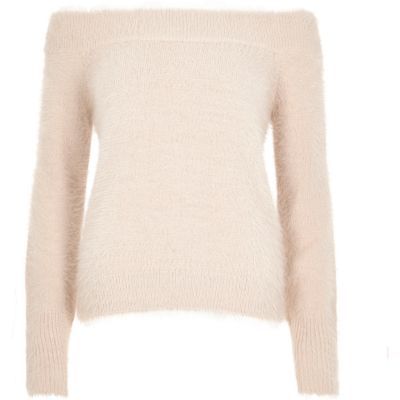 short sleeve fluffy jumper