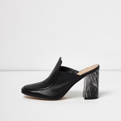 heeled mules closed toe