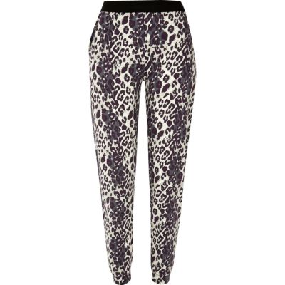 animal print joggers womens