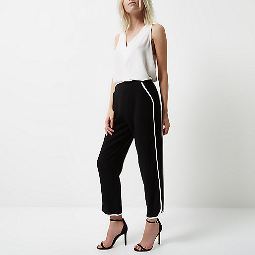 Petite black soft jogger trousers - joggers - trousers - women