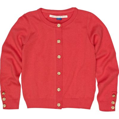 Girls hot pink cardigan