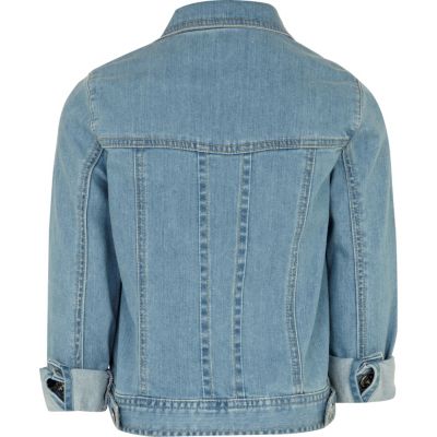Girls light wash denim jacket