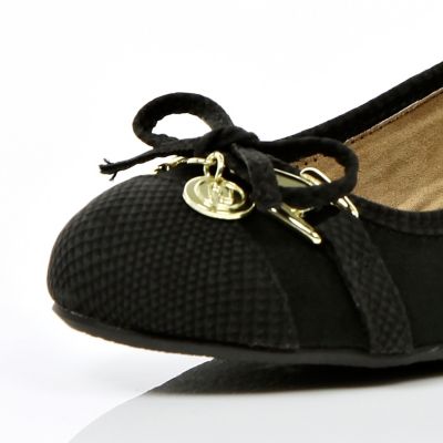 Girls black ankle strap wedges