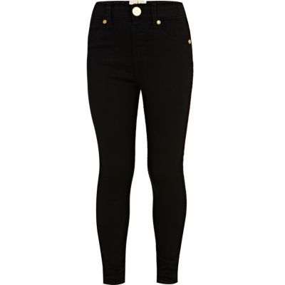 Girls black jeggings