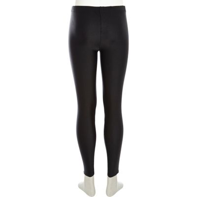 Girls black dance jeggings