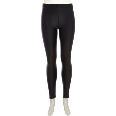 Girls black dance jeggings