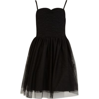 Girls black ballerina dress