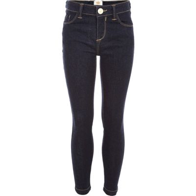 Girls dark blue skinny jeans