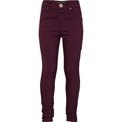Girls dark purple jeggings