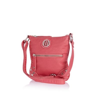Girls pink messenger bag