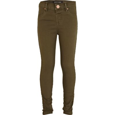 Girls khaki jeggings