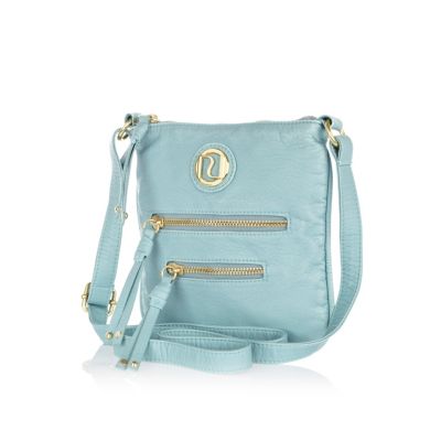 Girls blue mini messenger bag